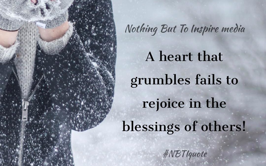 Rejoice in the blessings of others!