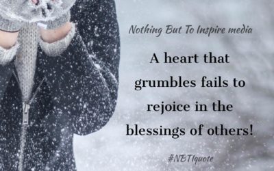 Rejoice in the blessings of others!