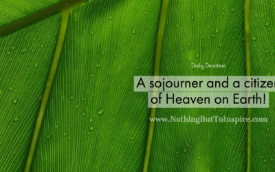 A sojourner and a citizen of Heaven on Earth