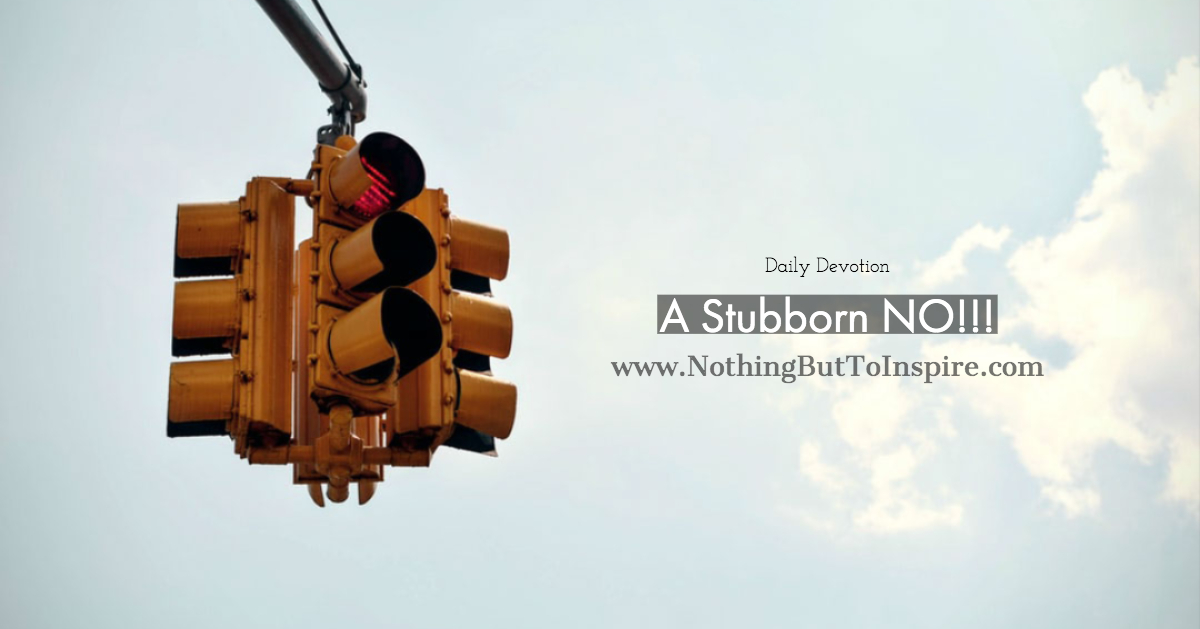A Stubborn NO!