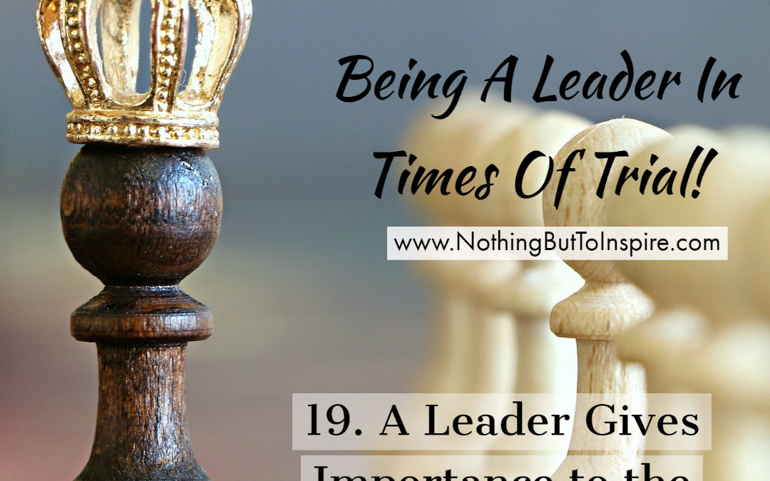19. A Leader Gives Importance to the WORD of GOD