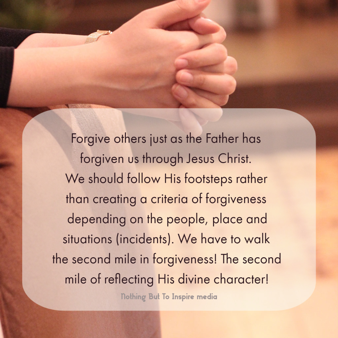 Forgive, just as the Father has forgiven us!