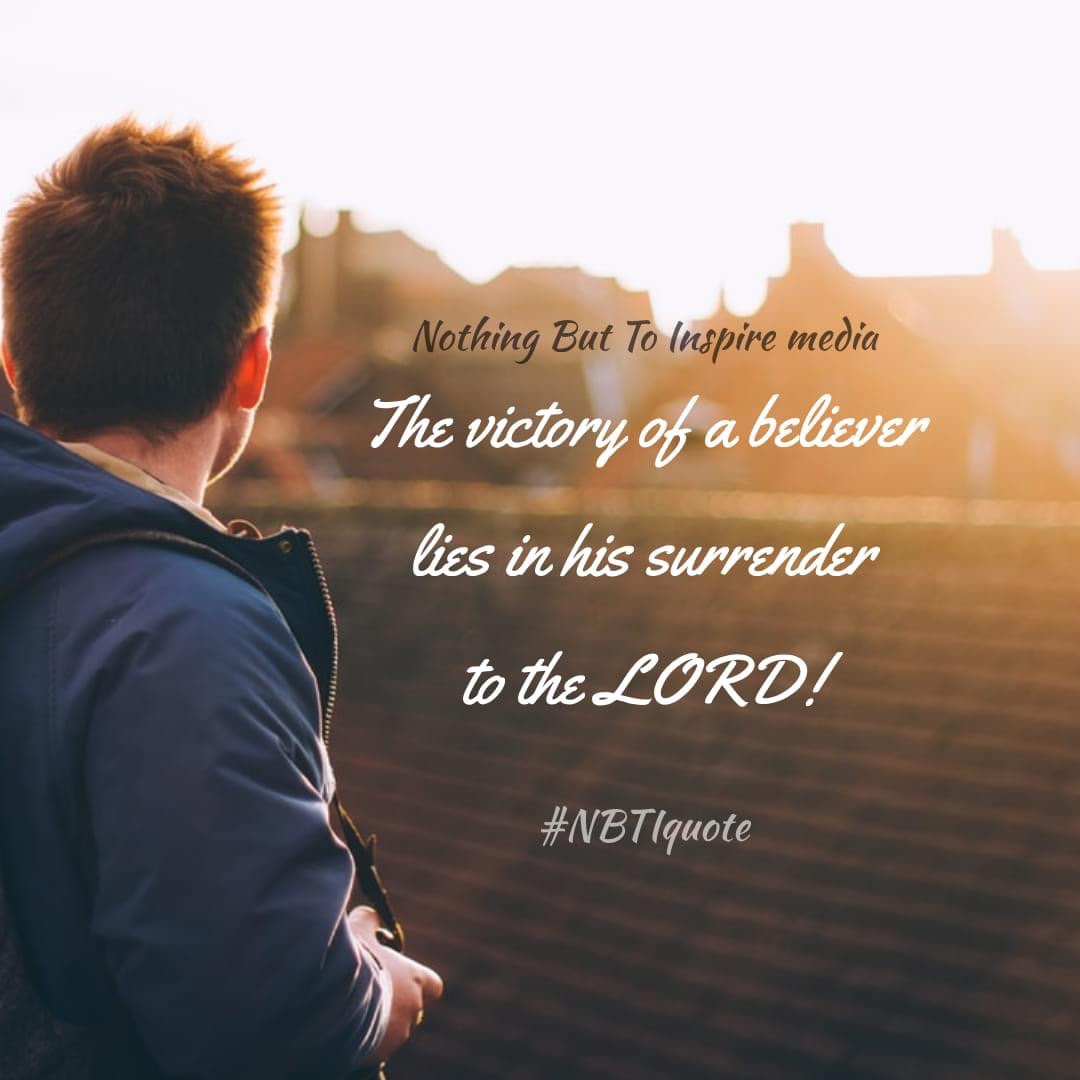 Surrender to the LORD!