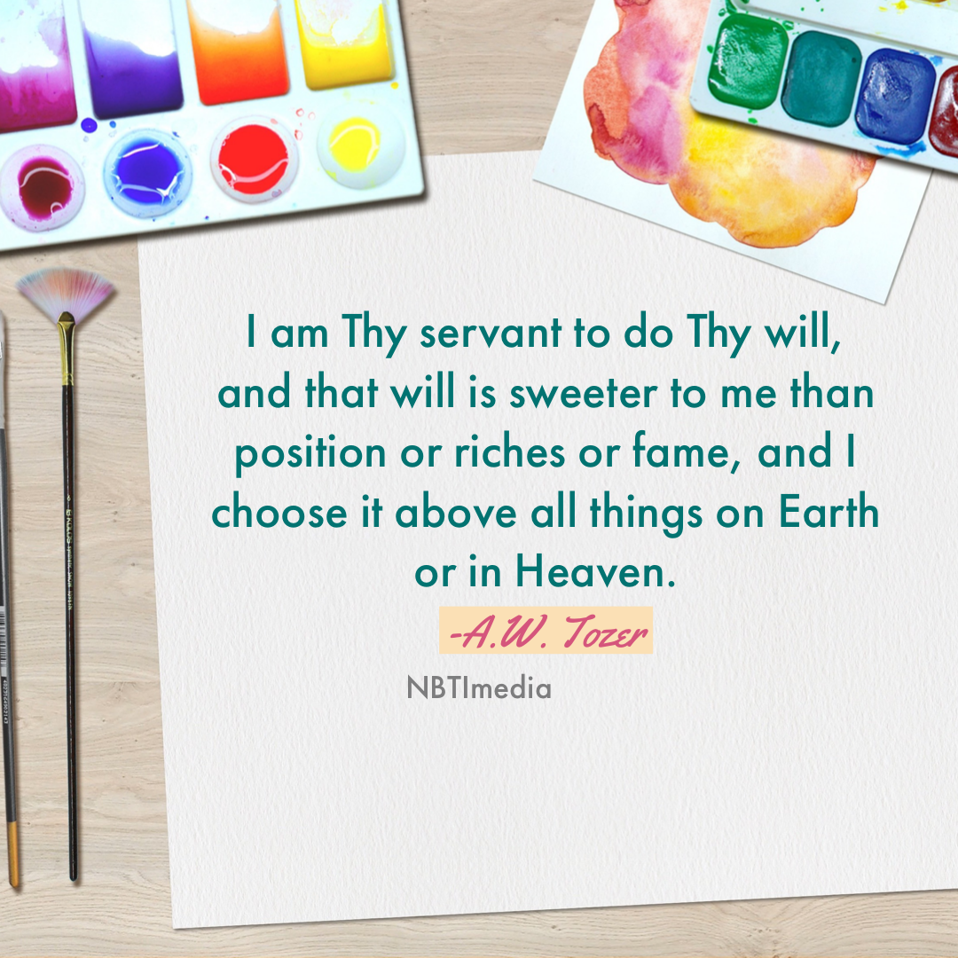 Thy Servant To do Thy Will!