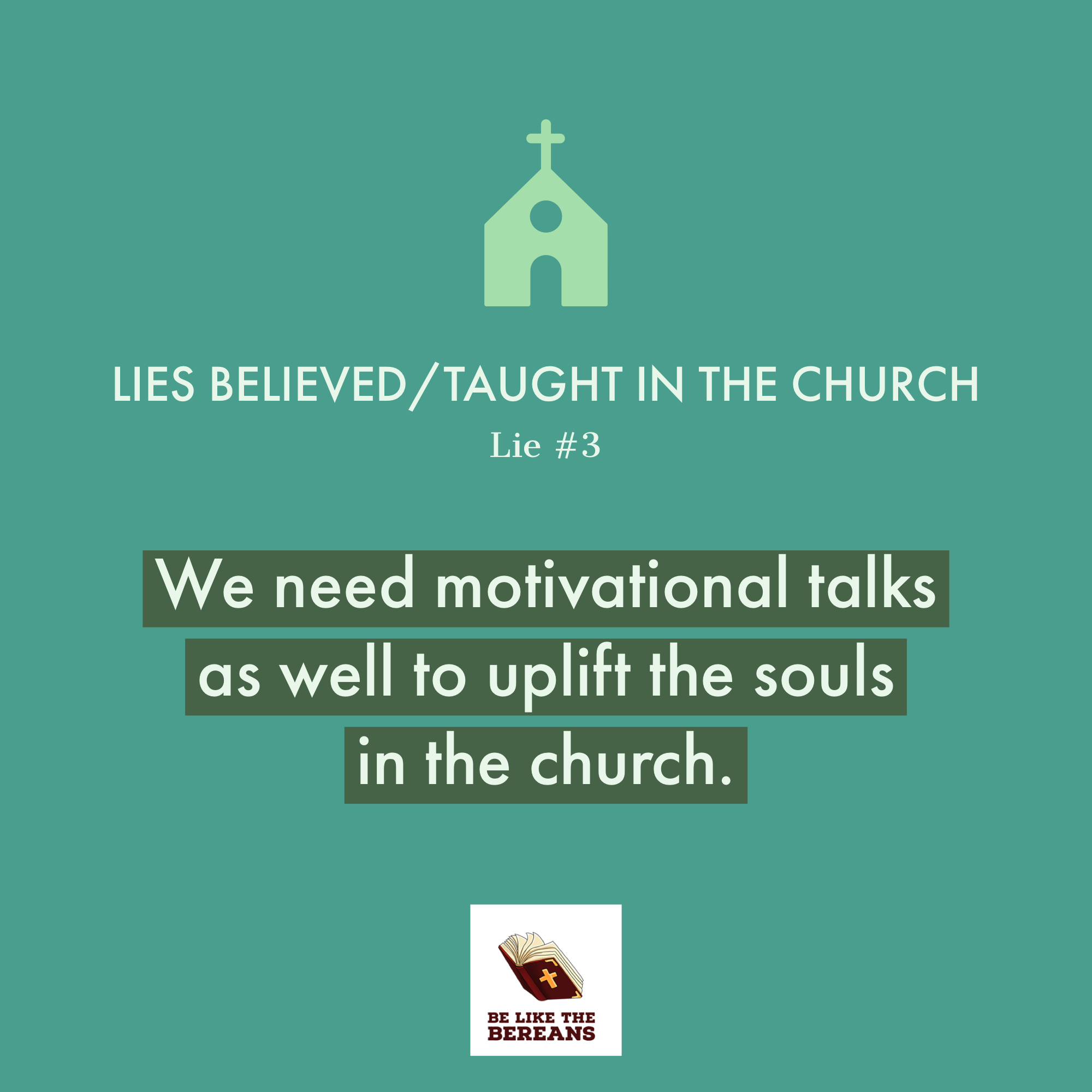 Lie #3: We need motivational talks as well