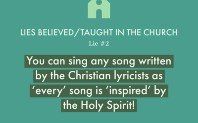 Lie #2: You can sing any song written by the Christian lyricists