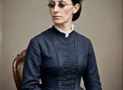 Fanny Crosby - Historical missionary portrait restored and colorized by NBTI Media