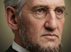 Horatio Spafford - Historical missionary portrait restored and colorized by NBTI Media