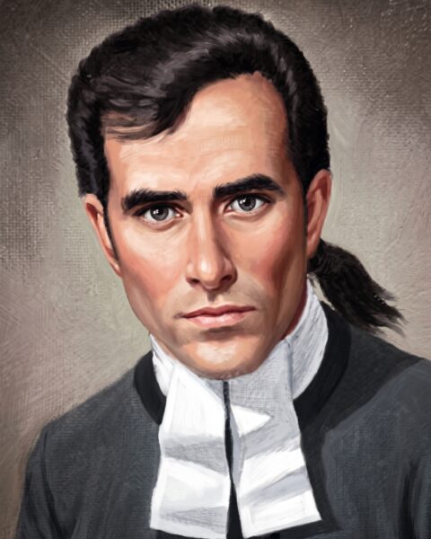 David Brainerd - Historical missionary portrait restored and colorized by NBTI Media